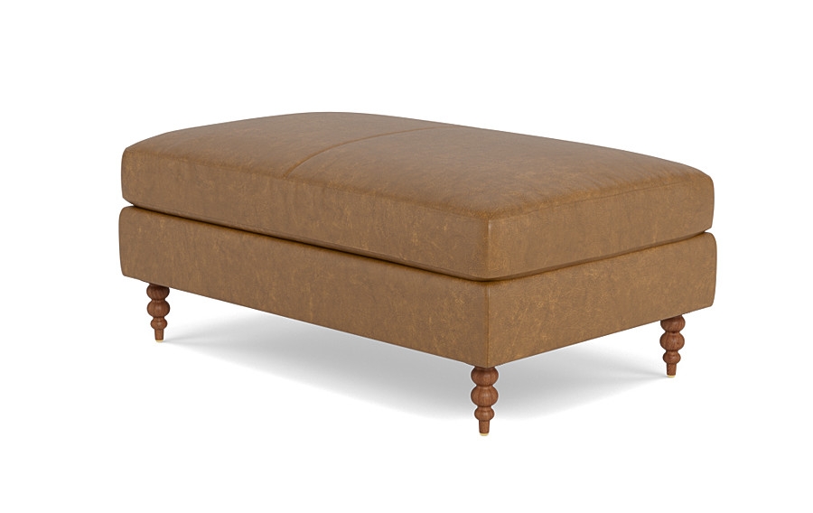 Sloan Leather Ottoman - Image 3