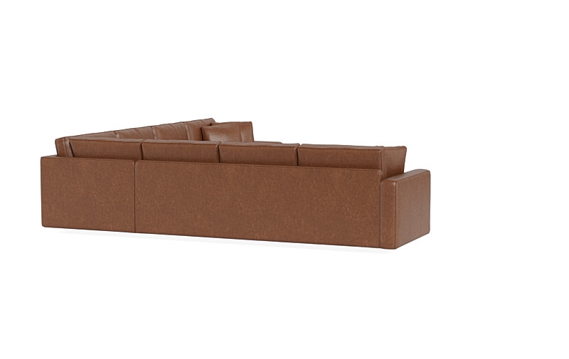 James Leather 3-Piece 6-Seat Corner Sectional - Image 2