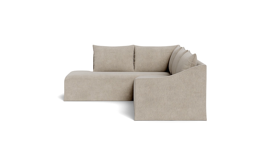 Dixon Slipcovered 3-Seat Left Bumper Sectional - Image 1