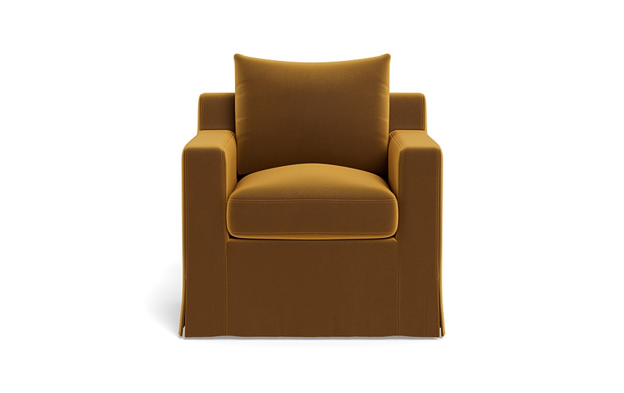 Sloan Slipcovered Petite Chair - Image 0