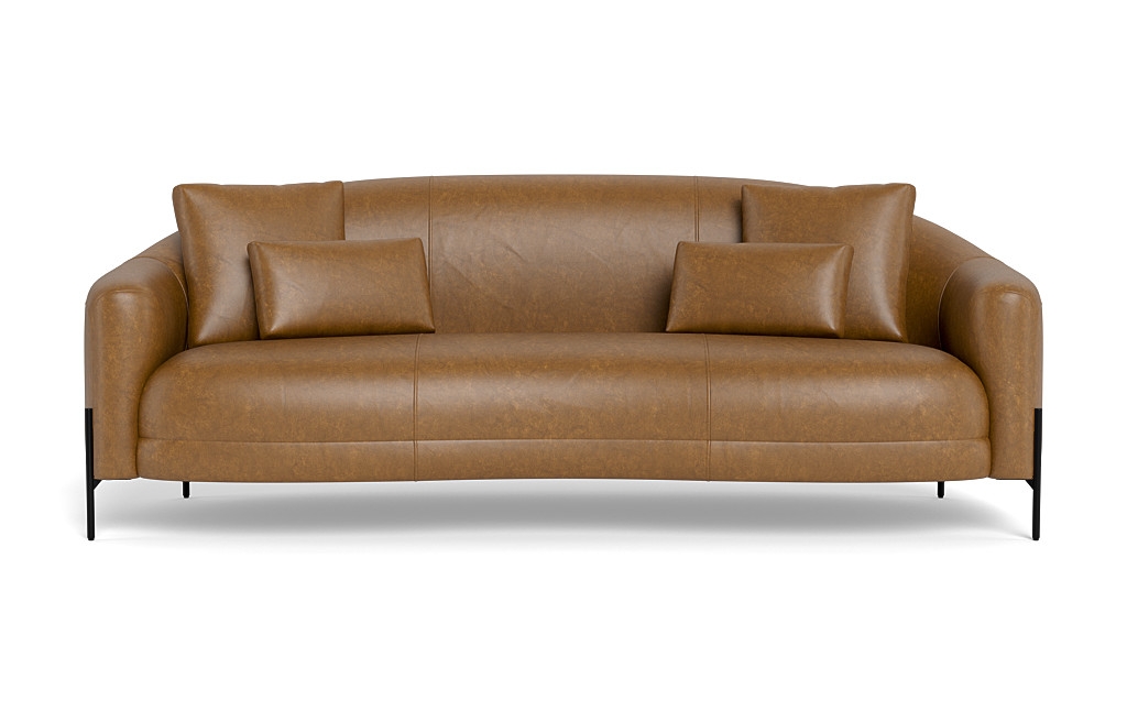 Fiona Leather 3-Seat Sofa - Image 0