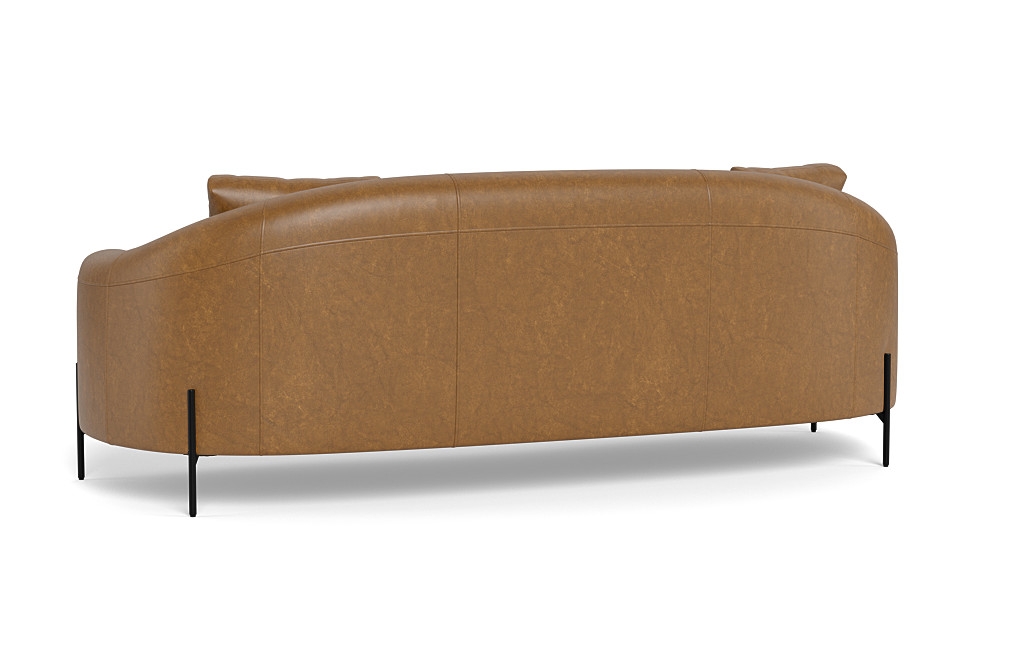 Fiona Leather 3-Seat Sofa - Image 1