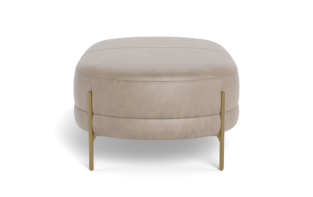 Fiona Leather Ottoman - Image 3