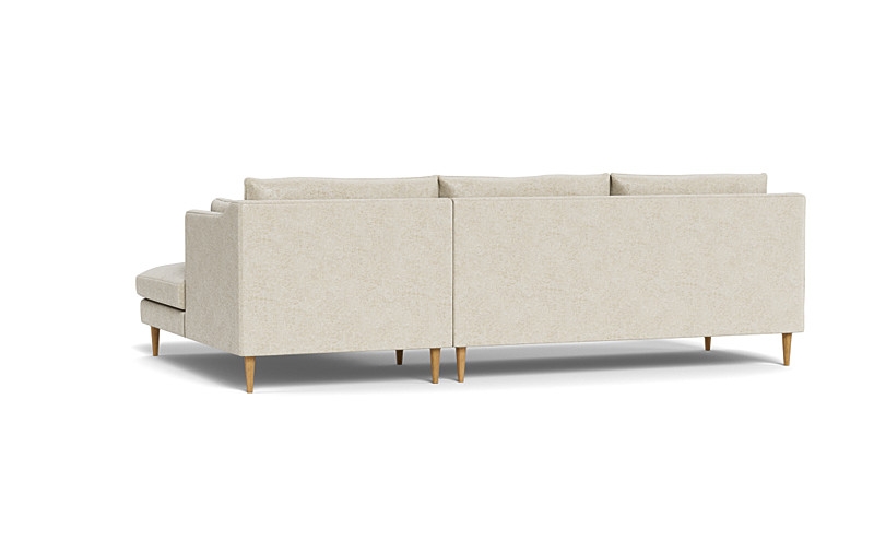 Caitlin  Chaise Sectional by The Everygirl® | 98"W x 37"D | 65" x 38" Chaise | Oasis Fabric - Image 4