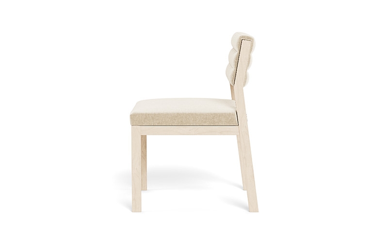 Nora Upholstered Armless Chair - Image 4