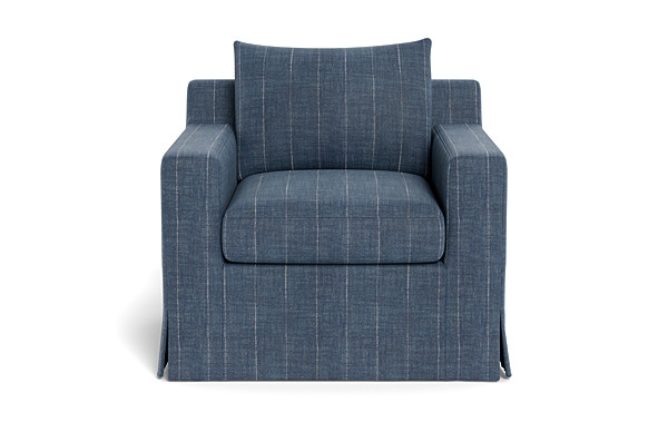 Sloan Slipcovered Swivel Glider Accent Chair - Image 0