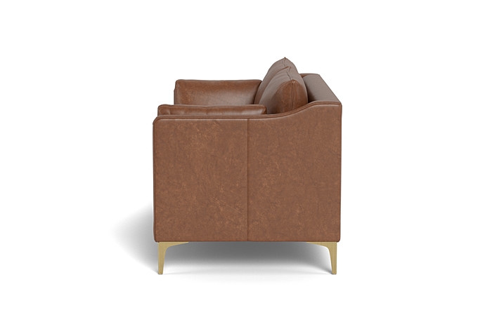 Caitlin Leather Loveseat by The Everygirl® - Image 3