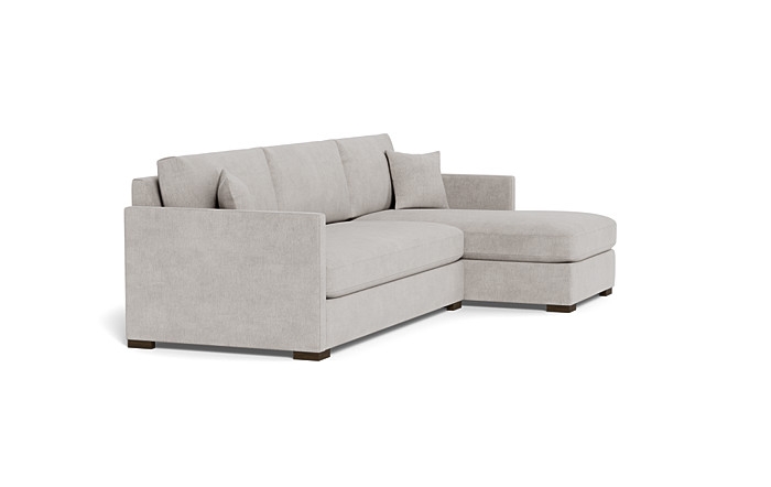 Scarlett  Chaise Sectional / Cement Performance Antimicrobial Chenille - Image 4
