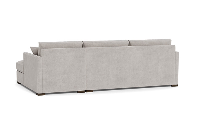 Scarlett  Chaise Sectional / Cement Performance Antimicrobial Chenille - Image 2