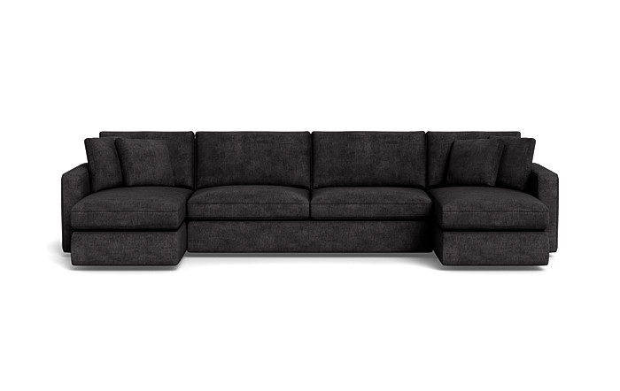 James 3-Piece 4-Seat U Chaise Sectional with Storage - Image 0