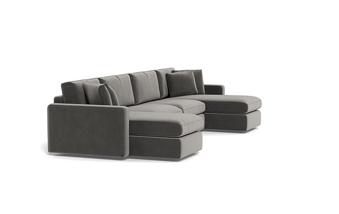 James 3-Piece 4-Seat U Chaise Sectional with Storage - Image 3