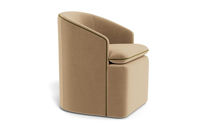 Daphne Upholstered Chair with Contrast Piping - Image 4