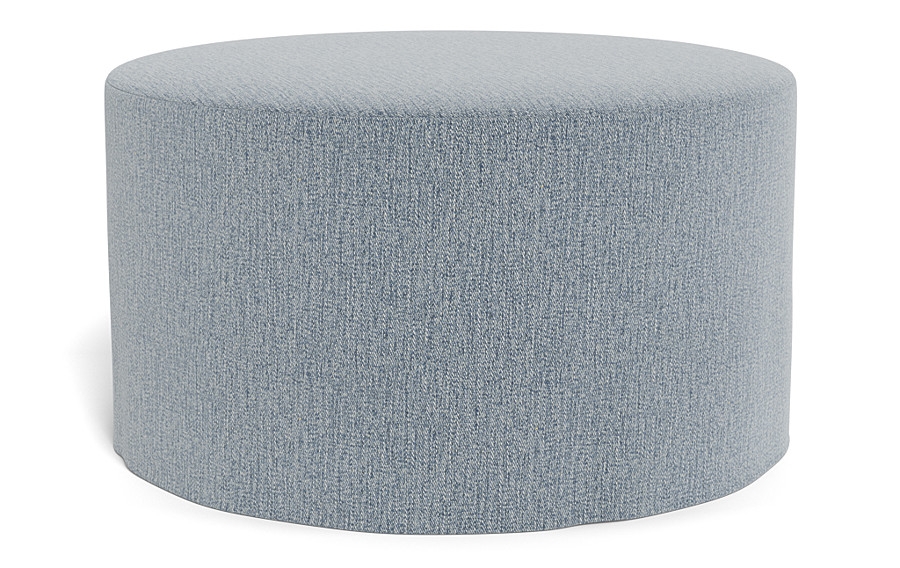 Dixon Slipcovered Round Ottoman - Image 2