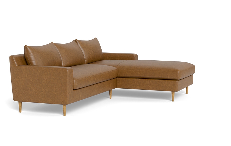 Sloan Leather  Chaise Sectional - Image 2