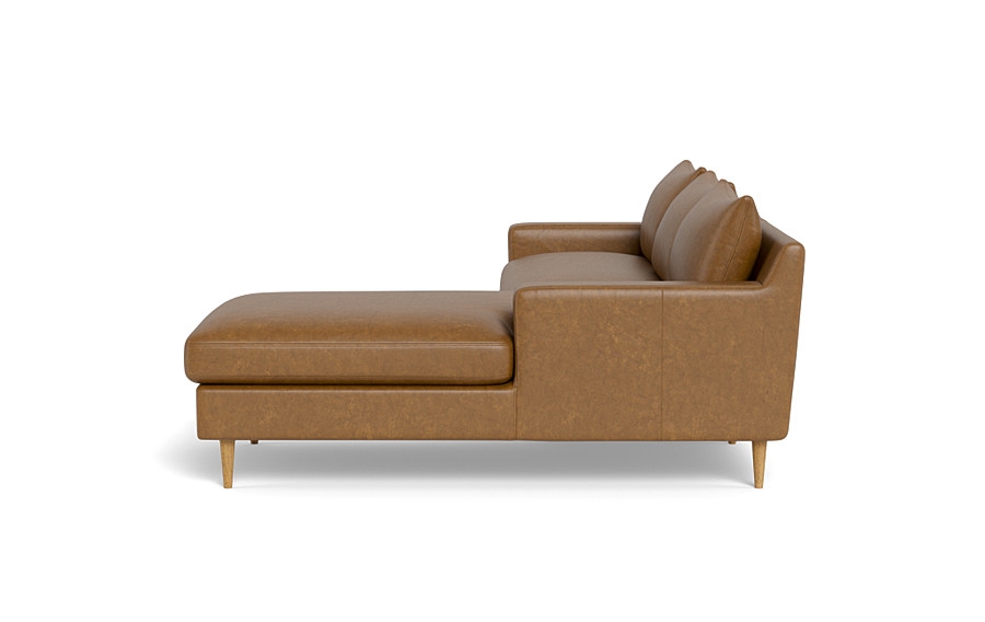 Sloan Leather  Chaise Sectional - Image 1