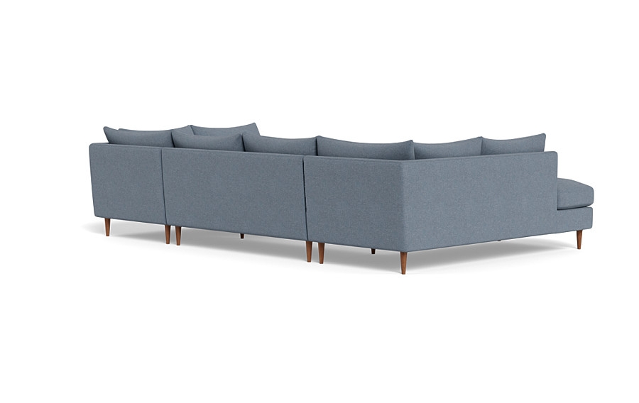 Sloan 3-Piece U-Bumper Bench Seat Sectional - Image 3