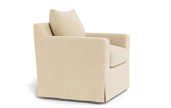 Sloan Slipcovered Swivel Chair - Image 4