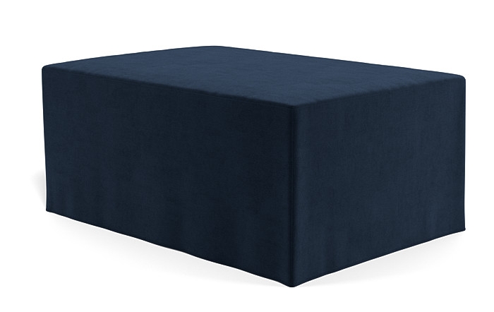 Dixon Slipcovered Rectangle Ottoman - Image 1