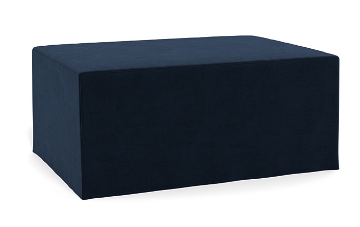 Dixon Slipcovered Rectangle Ottoman - Image 4