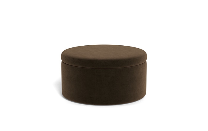 Colten Round Storage Coffee Table Ottoman - Image 3