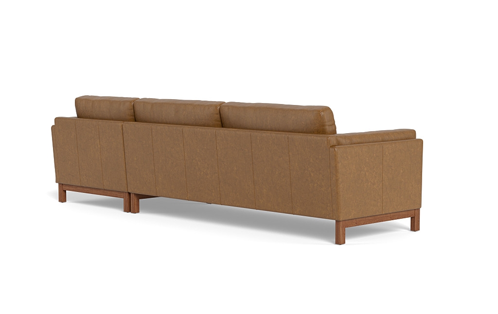 Gaby Leather 3-Seat  Chaise Sectional - Image 4