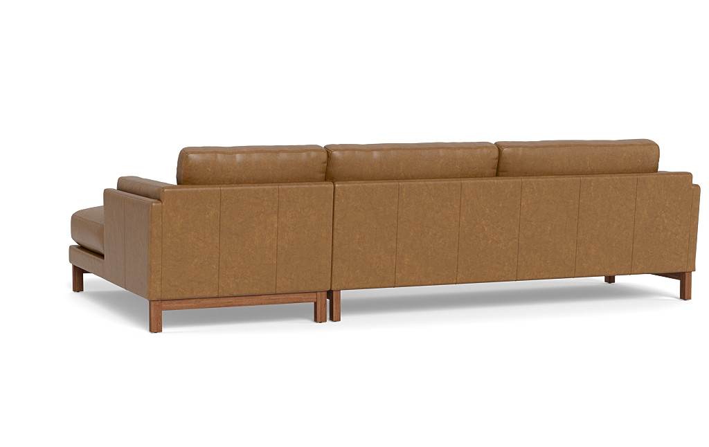 Gaby Leather 3-Seat  Chaise Sectional - Image 1