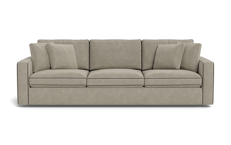 James 3-Seat Sofa with Contrast Piping - Image 0