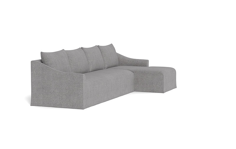 Dixon Slipcovered 4-Seat Right Chaise Sectional - Image 2