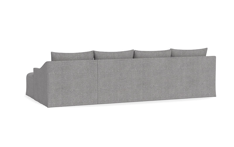 Dixon Slipcovered 4-Seat Right Chaise Sectional - Image 1