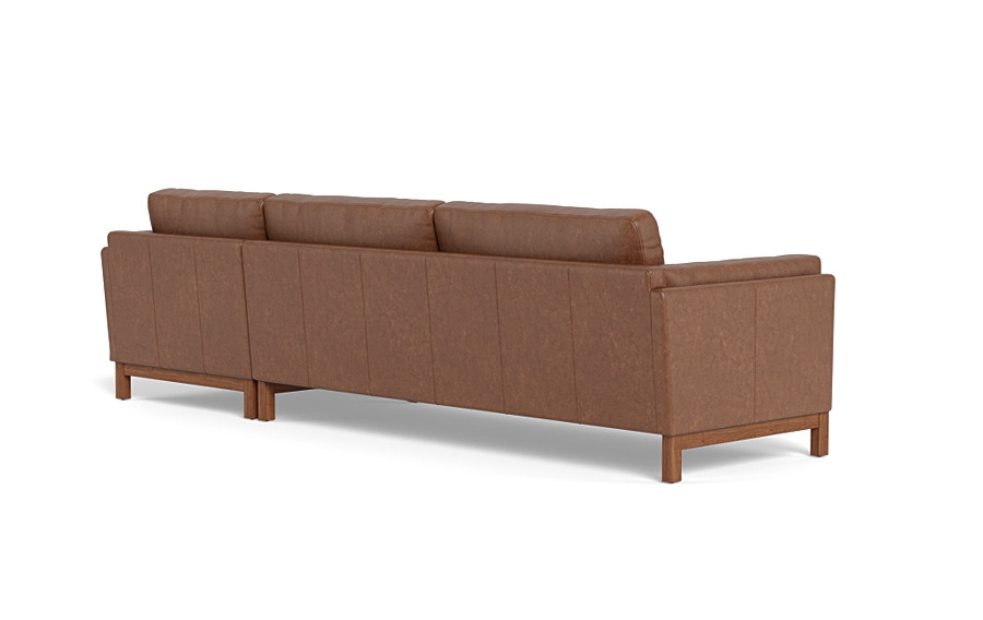 Gaby Leather 3-Seat  Chaise Sectional - Image 3