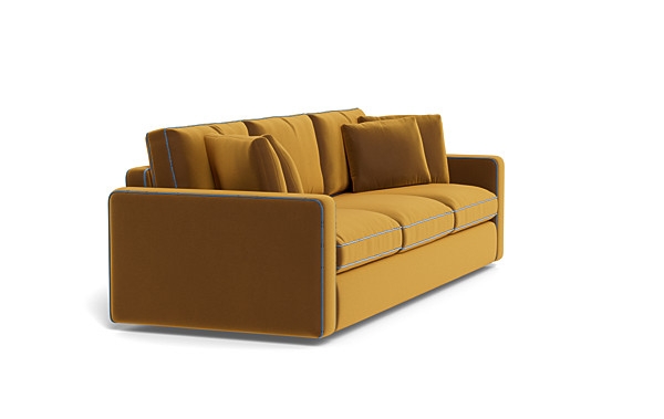 James 3-Seat Sofa with Contrast Piping - Image 2
