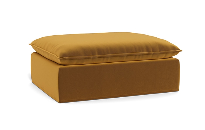Josie Slipcovered Rectangular Ottoman - Image 1