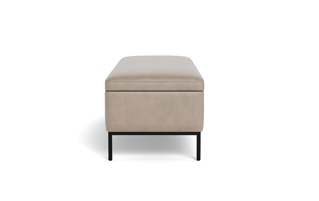 Miller Leather Storage Bench - Image 1