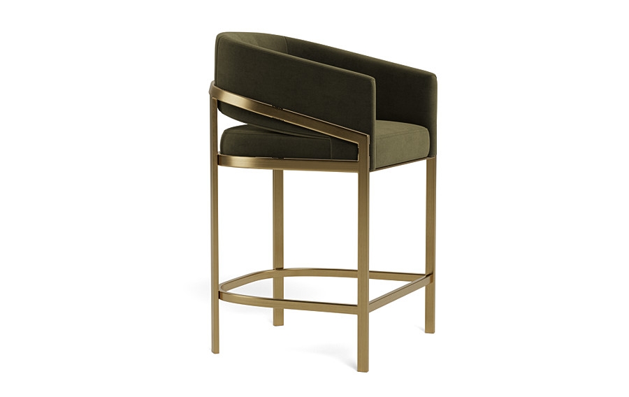 Mina Metal Framed Upholstered Stool - Image 2