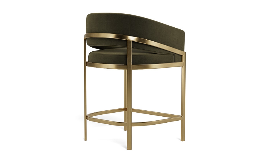 Mina Metal Framed Upholstered Stool - Image 1