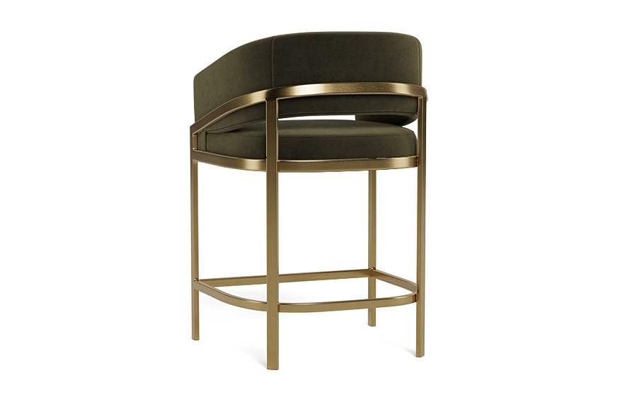 Mina Metal Framed Upholstered Stool - Image 4