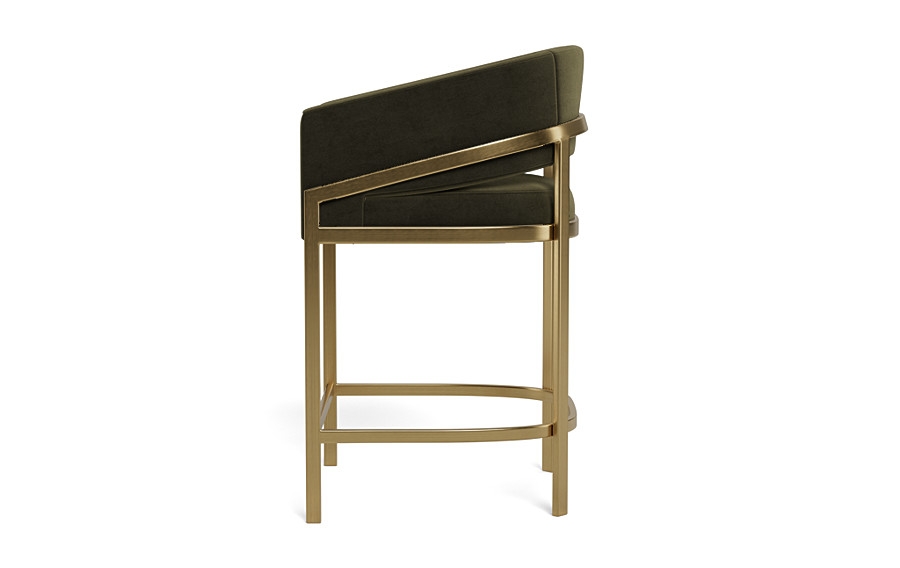 Mina Metal Framed Upholstered Stool - Image 3