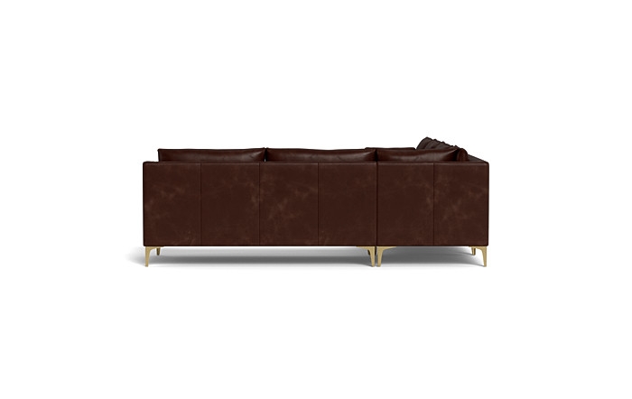 Caitlin Leather 4-Piece Corner Sectional Sofa with  Chaise by The Everygirl® - Image 1