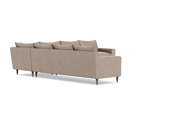 Sloan 6-Seat Leather Corner Sectional Sofa - Image 1