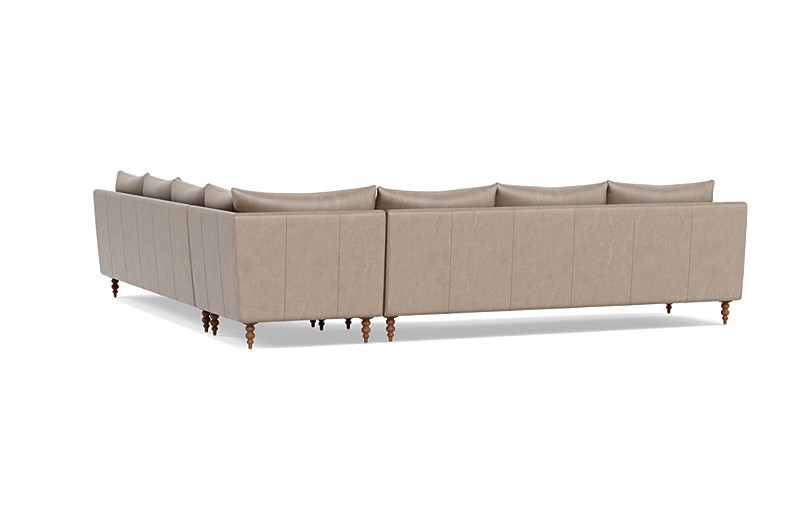 Sloan 6-Seat Leather Corner Sectional Sofa - Image 2