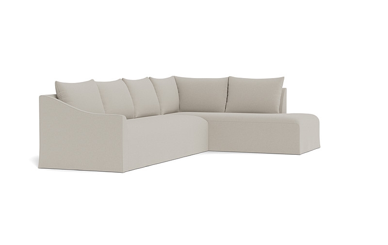 Dixon Slipcovered 4-Seat Right Bumper Sectional - Image 2