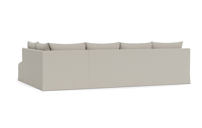 Dixon Slipcovered 4-Seat Right Bumper Sectional - Image 1
