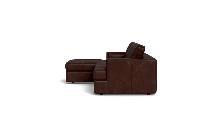 Lee Leather 3-Seat Left Chaise Sectional - Image 3