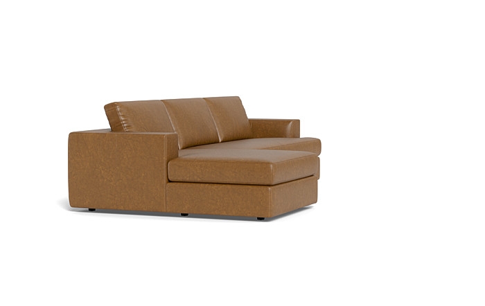 Lee Leather 3-Seat Left Chaise Sectional - Image 4