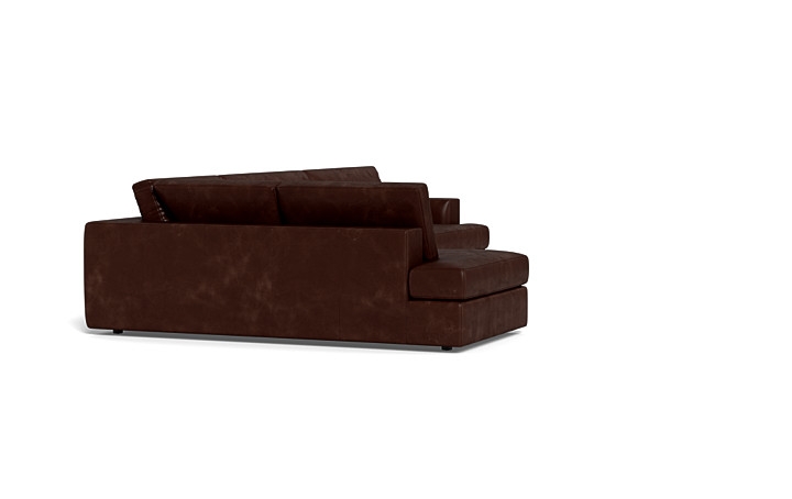 Lee Leather 4-Seat Left Bumper Sectional - Image 3