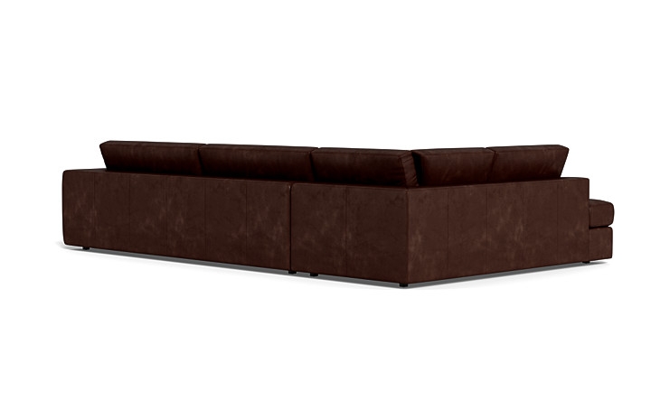 Lee Leather 4-Seat Left Bumper Sectional - Image 1