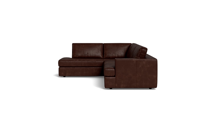 Lee Leather 4-Seat Left Bumper Sectional - Image 4