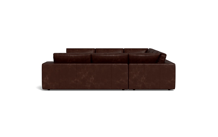 Lee Leather 5-Piece 6-Seat U-Shaped Sectional - Image 3