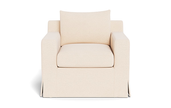 Sloan Slipcovered Swivel Glider Accent Chair - Image 0