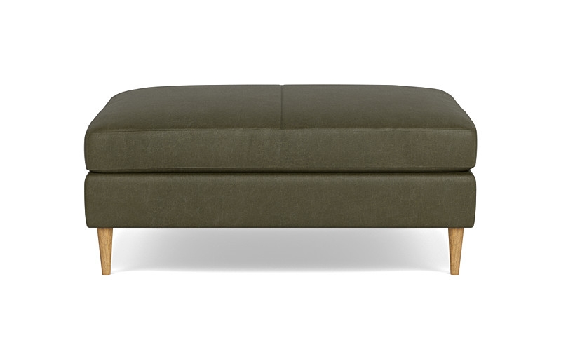 Sloan Leather Ottoman - Image 0